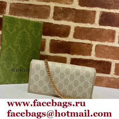 Gucci 1955 Horsebit Wallet with Chain Bag 621892 GG Canvas Oatmeal