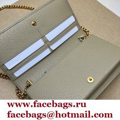 Gucci 1955 Horsebit Wallet with Chain Bag 621892 GG Canvas Oatmeal