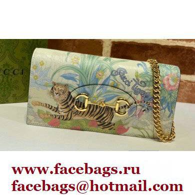 Gucci 1955 Horsebit Wallet with Chain Bag 621892 Tiger Print - Click Image to Close