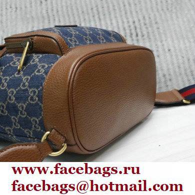 Gucci Backpack bag with Interlocking G 674147 GG Denim Blue