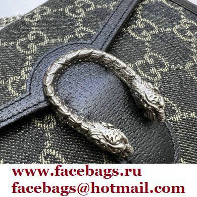 Gucci Dionysus Mini Chain Bag 401231 Washed GG Denim Black