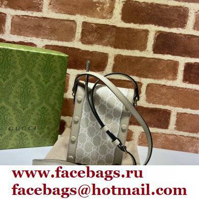 Gucci Horsebit 1955 Mini Bag 625615 GG Canvas Oatmeal