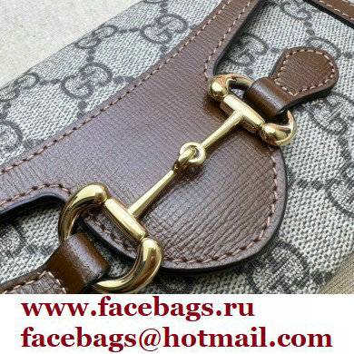 Gucci Horsebit 1955 Mini Bag 699296 GG Canvas Brown - Click Image to Close