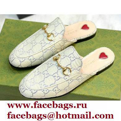 Gucci Horsebit Princetown Slippers GG Canvas Lame 2022