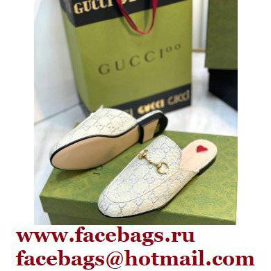 Gucci Horsebit Princetown Slippers GG Canvas Lame 2022