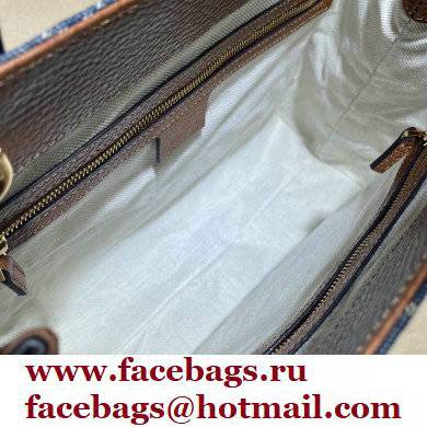 Gucci Jackie 1961 Medium Tote Bag 649016 GG Denim Blue