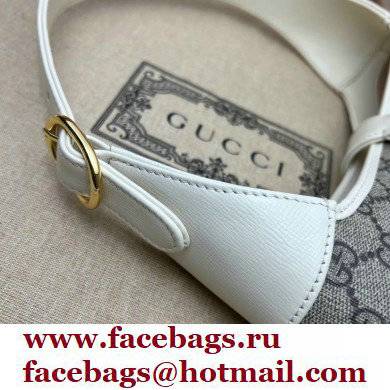Gucci Jackie 1961 Small Hobo Bag 636706 GG Canvas White