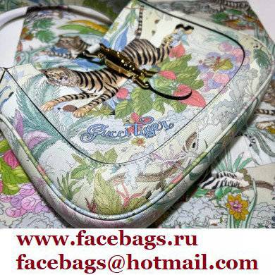 Gucci Jackie 1961 Small Hobo Bag 636709 Tiger Print