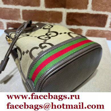 Gucci Jumbo GG Ophidia Web Small Bucket Bag 550621