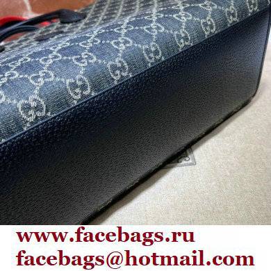 Gucci Medium tote bag with Interlocking G 674148 GG Denim Black