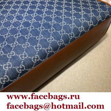 Gucci Medium tote bag with Interlocking G 674155 GG Denim Blue