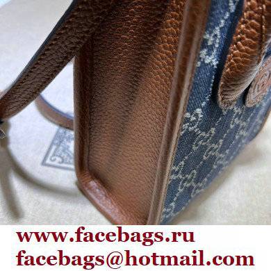 Gucci Mini tote bag with Interlocking G 671623 GG Denim Blue