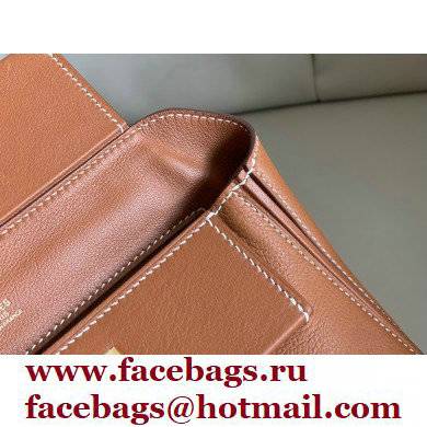 HERMES 24/24 MINI KELLY BAG IN TOGO LEATHER TAN - Click Image to Close