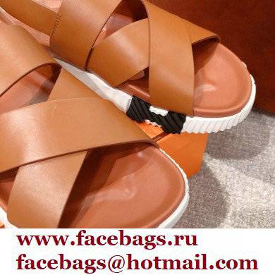 Hermes Electric sandals Leather Brown 2022