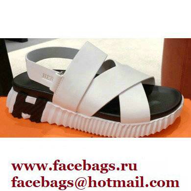 Hermes Electric sandals Leather White 2022