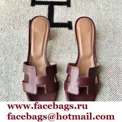 Hermes Heel 5cm Oasis Sandals in Swift Box Calfskin 10