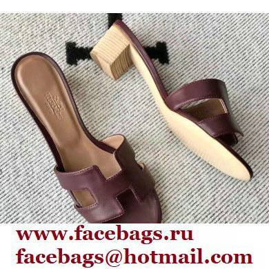 Hermes Heel 5cm Oasis Sandals in Swift Box Calfskin 10