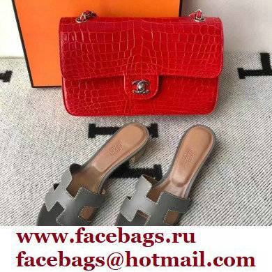 Hermes Heel 5cm Oasis Sandals in Swift Box Calfskin 15