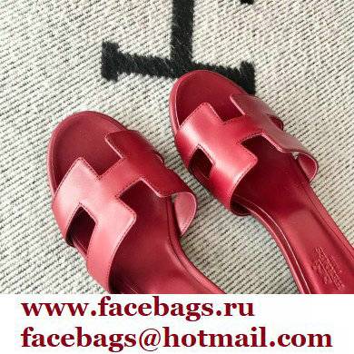Hermes Heel 5cm Oasis Sandals in Swift Box Calfskin 24