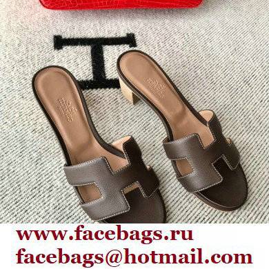 Hermes Heel 5cm Oasis Sandals in Swift Box Calfskin 33