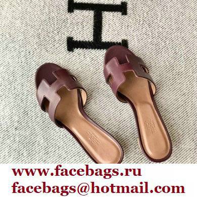 Hermes Heel 5cm Oasis Sandals in Swift Box Calfskin 34