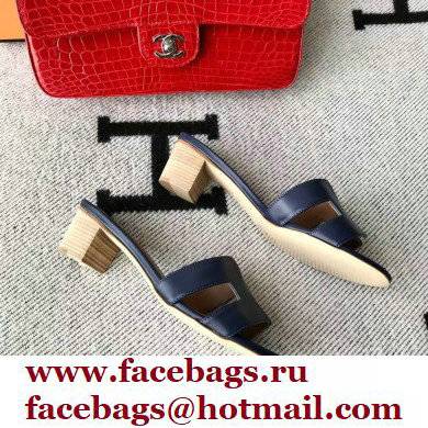 Hermes Heel 5cm Oasis Sandals in Swift Box Calfskin 37