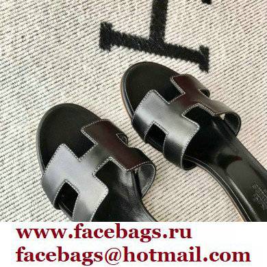 Hermes Heel 5cm Oasis Sandals in Swift Box Calfskin 38
