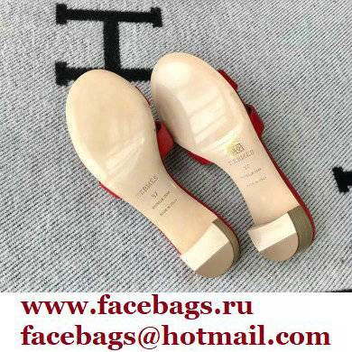 Hermes Heel 5cm Oasis Sandals in Swift Box Calfskin 42