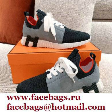 Hermes Knit and calfskin Depart Sneakers 03 2022