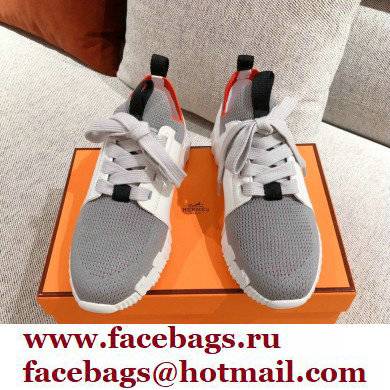 Hermes Knit and calfskin Depart Sneakers 04 2022