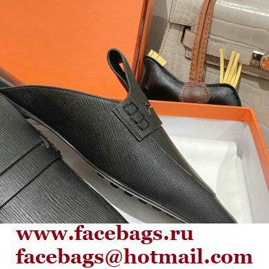 Hermes Perforated H Eloge mules Black 2022