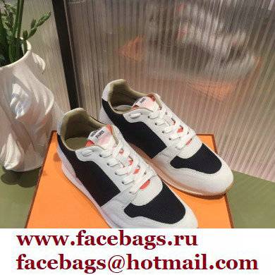 Hermes technical mesh and suede Escape Sneakers 01 2022