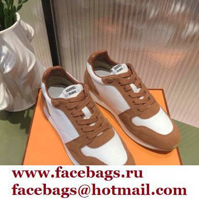 Hermes technical mesh and suede Escape Sneakers 02 2022