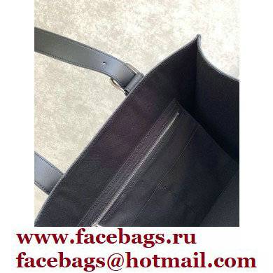 Loewe Buckle Tote Bag in Anagram jacquard and calfskin Black 2022