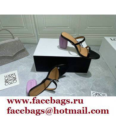 Loewe Heel 6cm Soap Sandals Black 2022