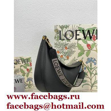 Loewe Luna bag in satin calfskin and jacquard Black 2022 - Click Image to Close