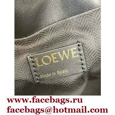 Loewe Medium Flamenco Clutch Bag in Anagram jacquard and calfskin Black 2022
