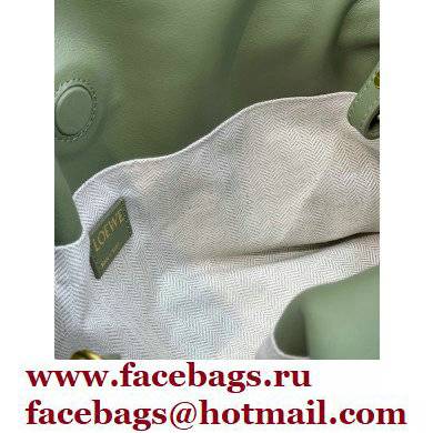 Loewe Medium Flamenco Clutch Bag in Anagram jacquard and calfskin Green 2022 - Click Image to Close