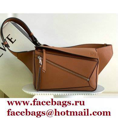 Loewe Small Puzzle Bumbag in classic calfskin Brown 2022 - Click Image to Close