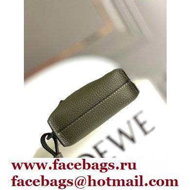 Loewe Vertical T Pocket Bag in grained calfskin Green 2022