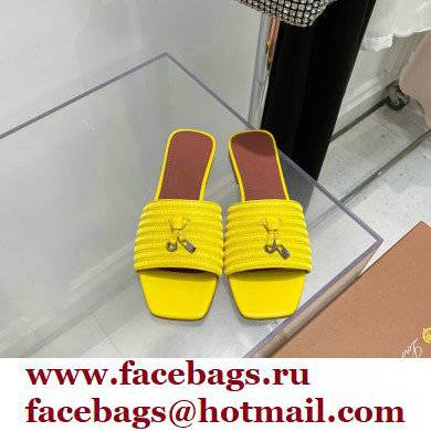 Loro Piana Sprightly Charms Flat Sandals Yellow 2022