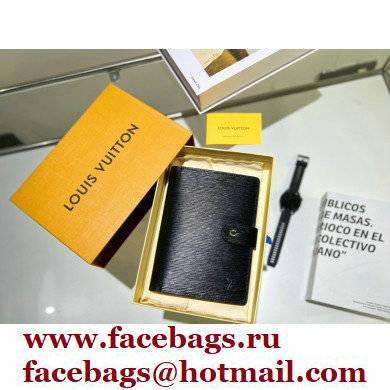 Louis Vuitton Medium Ring Agenda Cover EPI Leather Black R20202
