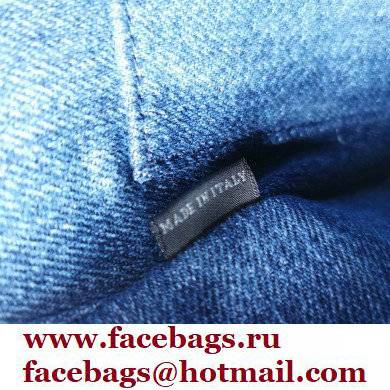 Miu Miu Matelasse denim handbag 5BA220 Blue - Click Image to Close