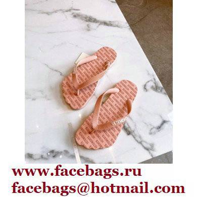 Vetements Toes Flip Flops Rubber Thong Slide Sandals Nude Pink 2022