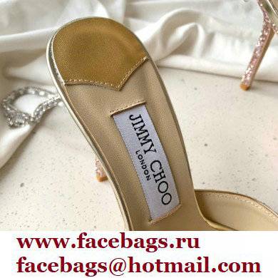 jimmy choo 10cm heel saeda pink sequins pumps with crystal embellishment