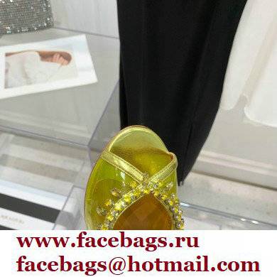 Aquazzura Heel 9.5cm Temptation Crystal PVC Sandals 05 2022 - Click Image to Close