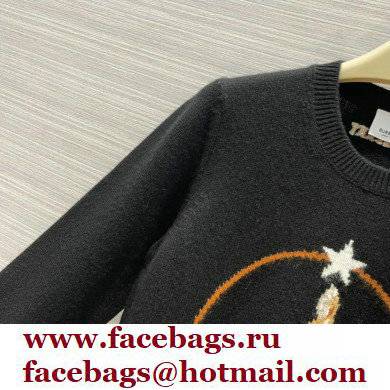 BURBERRY Women's Deer Sweatshirt black 2022 - Click Image to Close