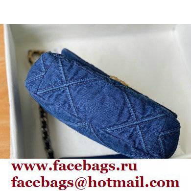 CHANEL 19 Handbag in Denim AS1160 Blue 2022