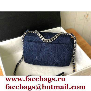 CHANEL 19 Handbag in Denim AS1160 Dark Blue 2022 - Click Image to Close