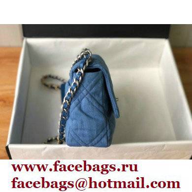 CHANEL 19 Handbag in Denim AS1160 Light Blue 2022
